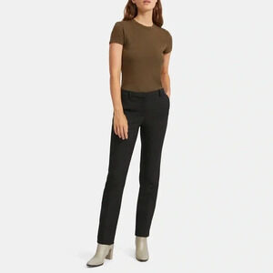 119 NWT Theory Treeca Full Length Pant in Double Knit Jersey Size 8